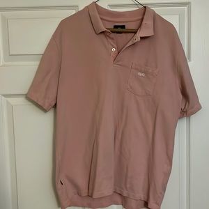 Mens large Obey polo color pink